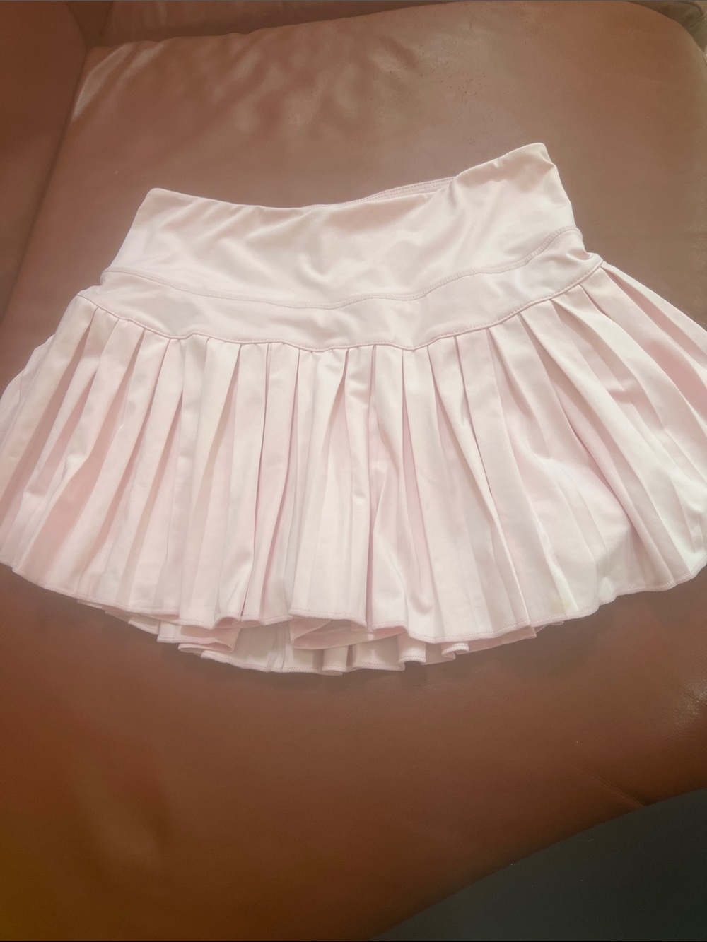 Baby Pink Pleated Mini Tennis Skirt
